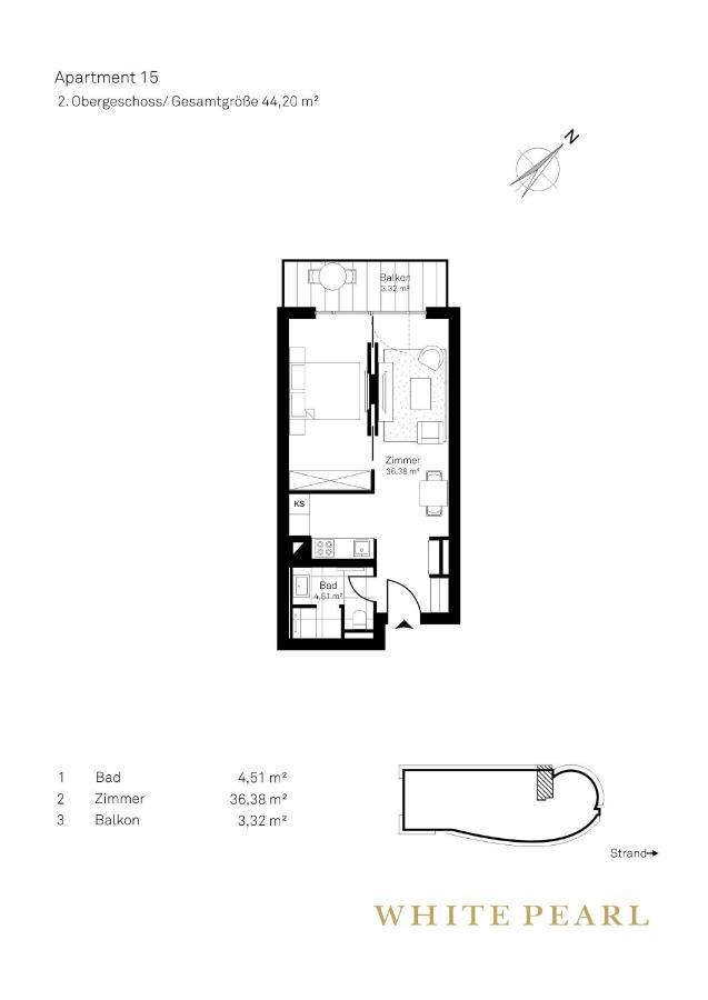 White Pearl Apartment 2.15 蒂门多弗施特兰德 外观 照片